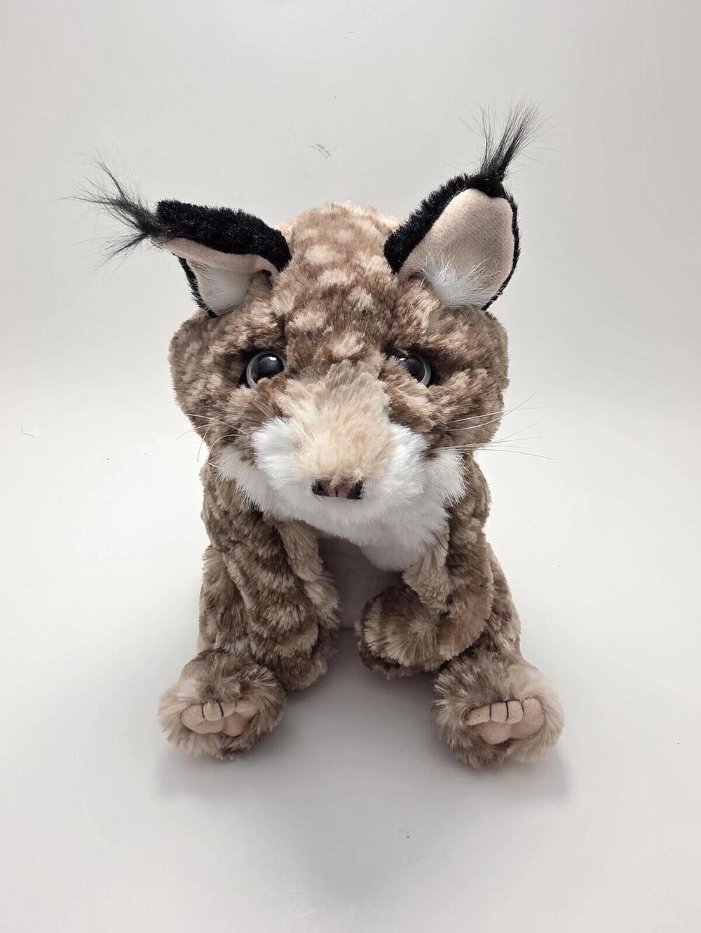 Folkmanis Bobcat Lynx Realistic Stuffed Animal Soft Puppet Plush (10 inch)